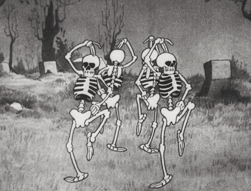 halloween skeleton dancing