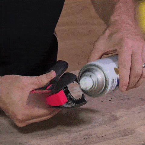 Spray Can Handle Grip Adapter Demonstration
