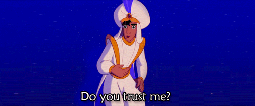 Image result for aladdin do you trust me gif