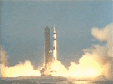 Image result for apollo 11 going into space gif