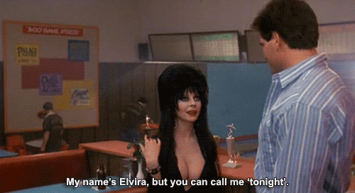 Elvira - I'm only a crack in this castle of glass Giphy