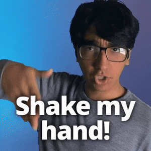 Animated GIF of two people shaking hands firmly to close a deal