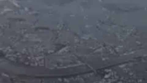 Tokyo And Mount Fiji From Above gif