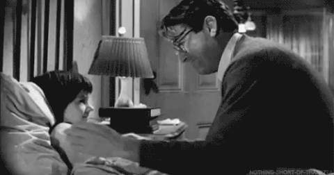 Atticus and Scout Finch Hugging GIF