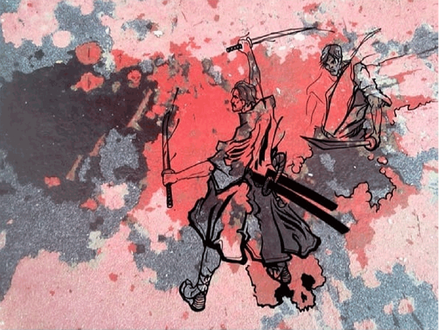 истории штукатурки, рисунки на обшарпанных стенах