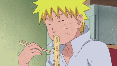 Image result for naruto eating ramen gif