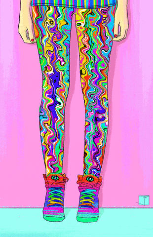 Phazed fashion trippy psychedelic rainbow