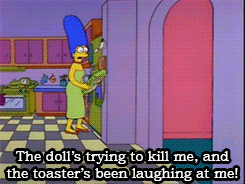 Homer Simpson Horror GIF - Find & Share on GIPHY