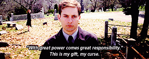 With great power comes great responsibility