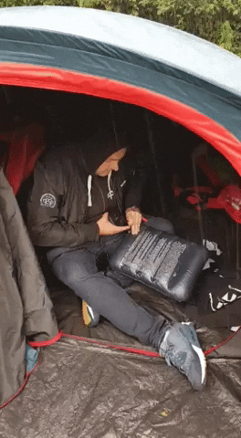 Rain Camping GIF by Eventure - Find & Share on GIPHY