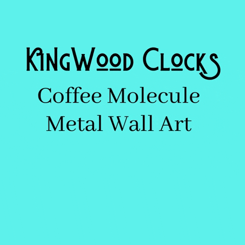 Coffee Molecule Metal Wall Art, Coffee Lover Gift, Coffee Sign for Kitchen, Coffee Bar Decor, Coffee Quotes, Office Gift Idea, Home Barista