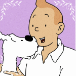 Afbeeldingsresultaten voor Snowy + Tintin animated gif