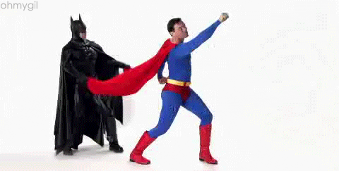 Even superheroes know the value of teamwork. Gif courtesy giphy.