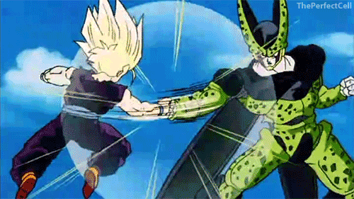 Cell Vs Gohan GIFs - Find & Share on GIPHY