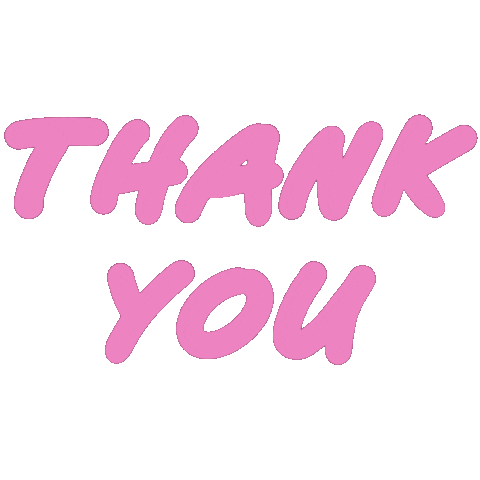 Pink Thank You Sticker for iOS & Android | GIPHY