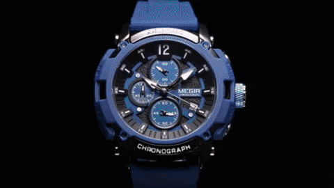 Classic Streamlined Multi-Function Men's Chronograph Watches