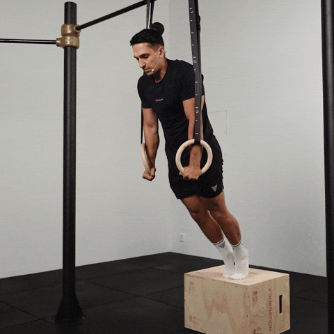 Floor assisted ring dip demonstration