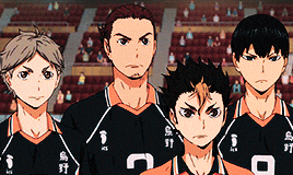 Odbojkaški klub srednje škole Karasuno oko kojeg se vrti radnja animea Haikyuu!!