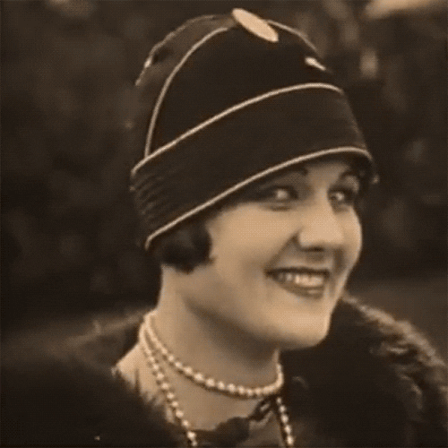 vintage smile wink hat 1920s