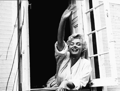 Marilyn Monroe Hello GIF