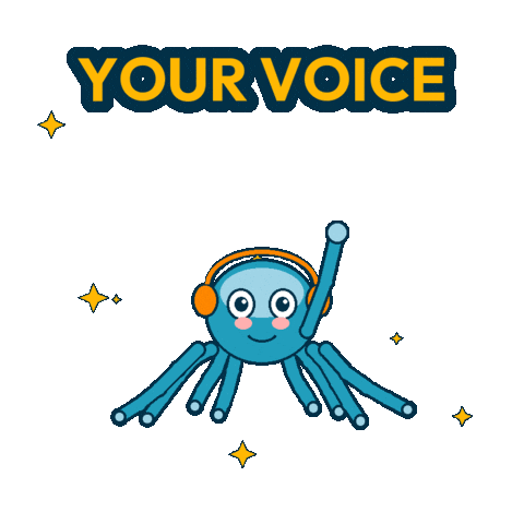 YDTO GIPHY sticker reading Your Voice.