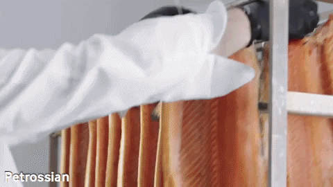 Smoked Salmon Christmas GIF by Petrossian