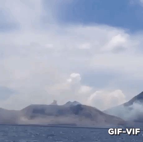 Volcanic Eruption in funny gifs