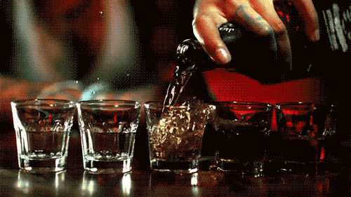 pouring shots