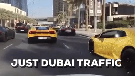 Just Dubai Traffic in funny gifs