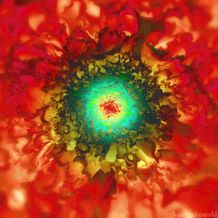 loop trippy psychedelic infinite flower