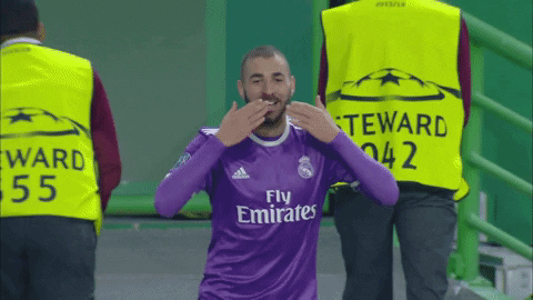 Karim Benzema Kiss GIF by Real Madrid - Find & Share on GIPHY