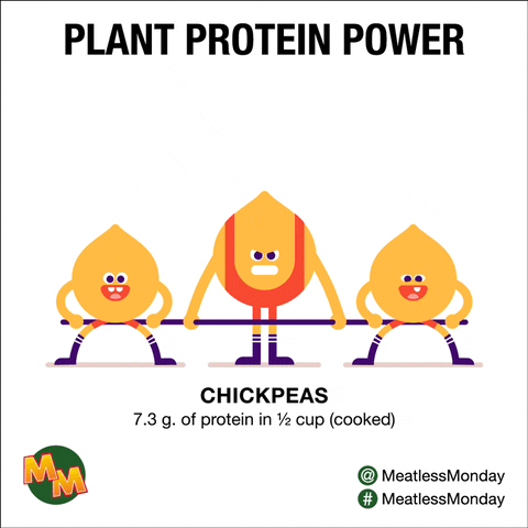 Chickpeas are packed with protein