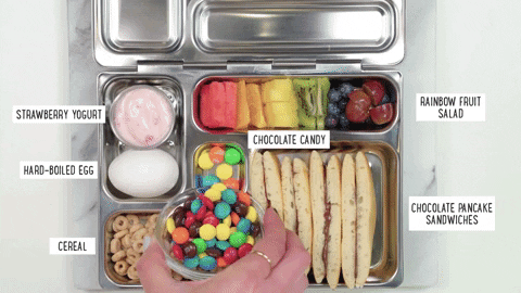 Gif of meal prepping
