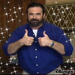 billy mays with his thumbs up cheesy