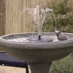 Give your backyard a touch of nature with the Taiyo™ Solar Powered Bird Bath Water Fountain Pump. Taiyo™ will instantly turn any body of water into a relaxing birdbath. It requires no wiring and is powered completely off the sun! Great for attracting birds and give them a place to drink and wash. It makes a great feature in any pool, backyard, fish tank, pond, or existing birdbath.