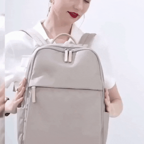women waterproof travel laptop backpack with trolley sleeve