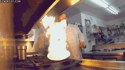 Image result for cooking with fire gif