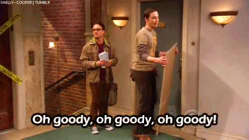 Excited Big Bang Theory GIF