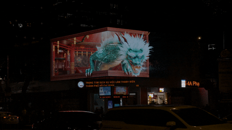 Võ Lâm Truyền Kỳ “chơi lớn” với biển quảng cáo 3D LED ngay giữa trung tâm TPHCM