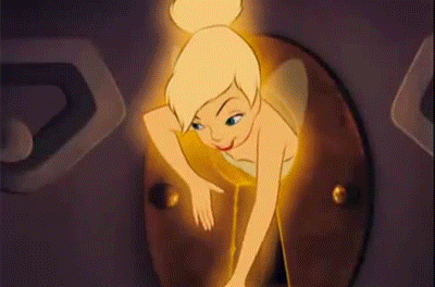 Tinkerbell Stuck in a Key Way GIF