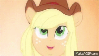 my little pony applejack giff