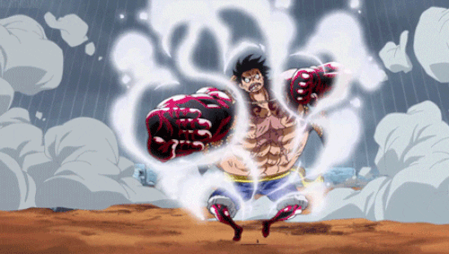 Tableau One Piece Luffy Gear 4