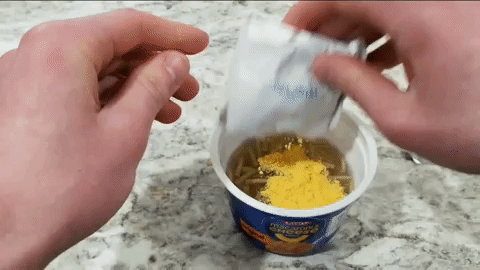 The cheese for Kraft Easy Mac