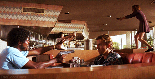 Pulp Fiction Gun GIF by The Good Films - Find & Share on GIPHY