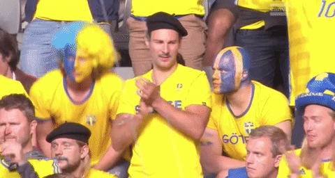 Sweden Soccer Applause GIF by Sporza - Find & Share on GIPHY