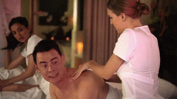 CBS health massage spa #lifeinpieces GIF