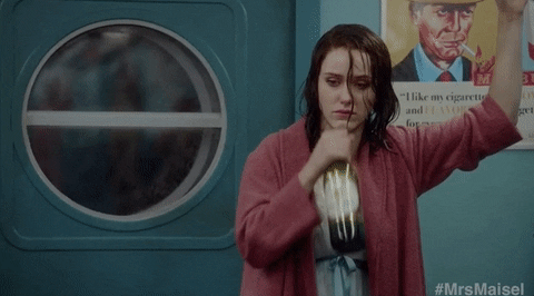 Drunk Rachel Brosnahan GIF by The Marvelous Mrs. Maisel - Find & Share on GIPHY