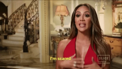 Scared Real Housewives GIF by Slice