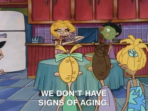 premature aging can appear in any age.