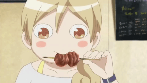 Wakako Zake Eating GIF - Find & Share on GIPHY